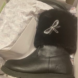 Naturino Express Cara Black Boot sz 12 toddler